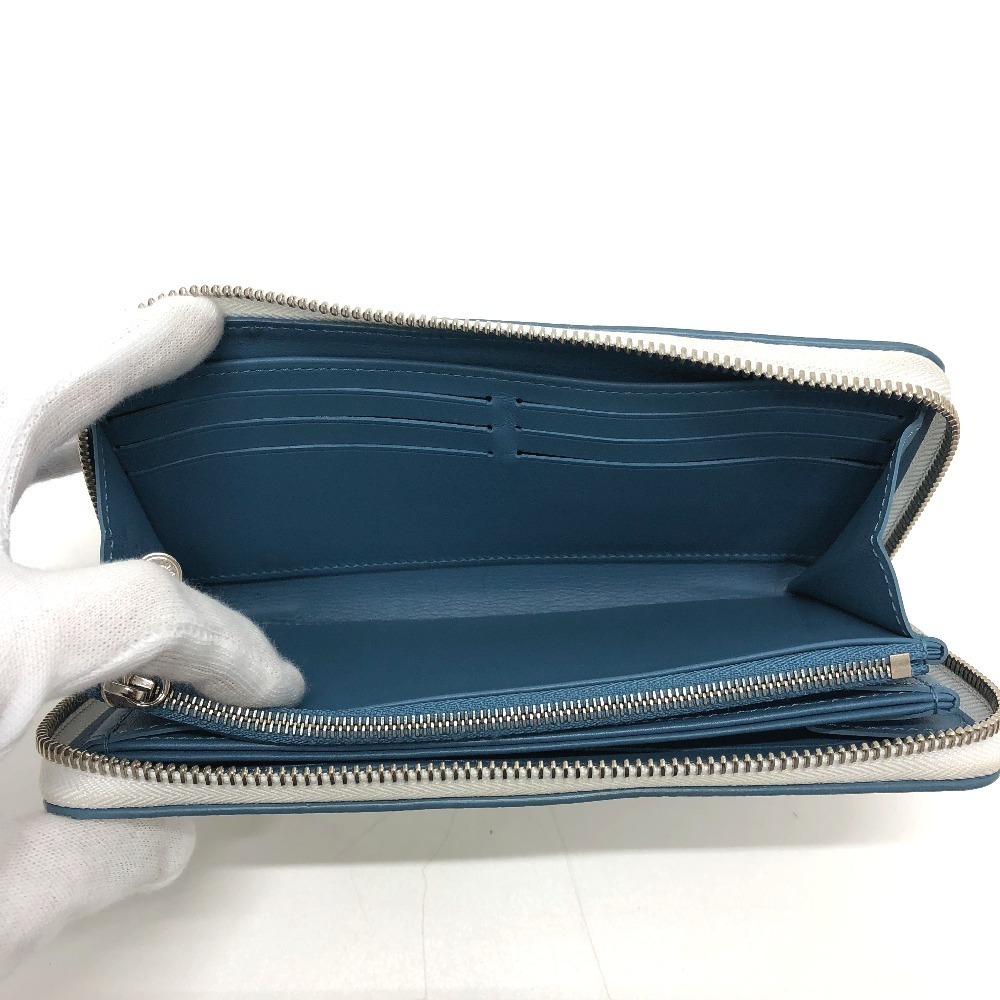 Louis Vuitton Monogram Zippy Wallet Round Zipper Snow Blue - Picture 6 of 8